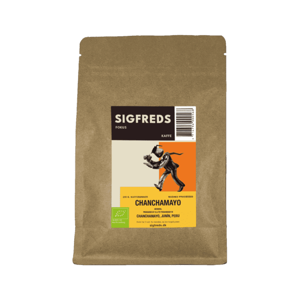 Sigfreds Fokus – Chanchamayo. 250g pose med kaffebønner.