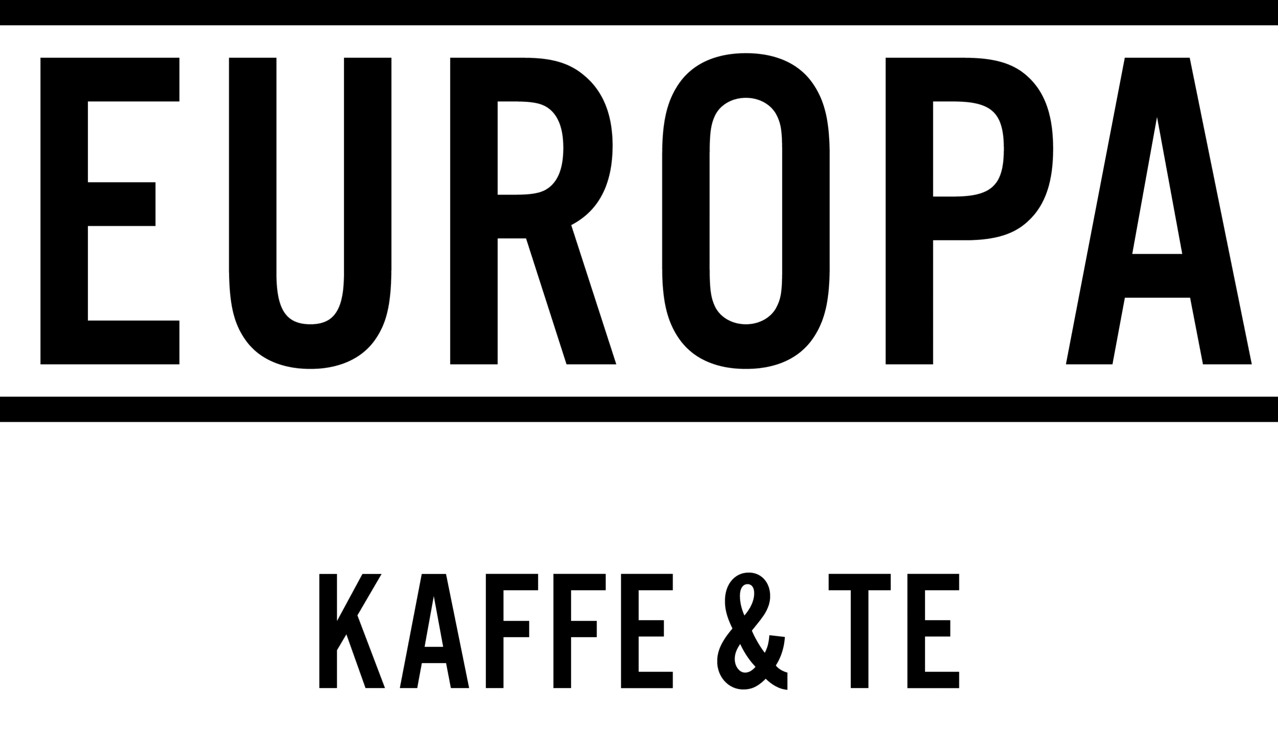 EUROPA Kaffe & Te logo i sort