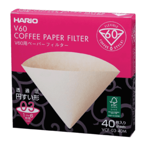 Hario V60 03 brune papirsfiltre 40 stk