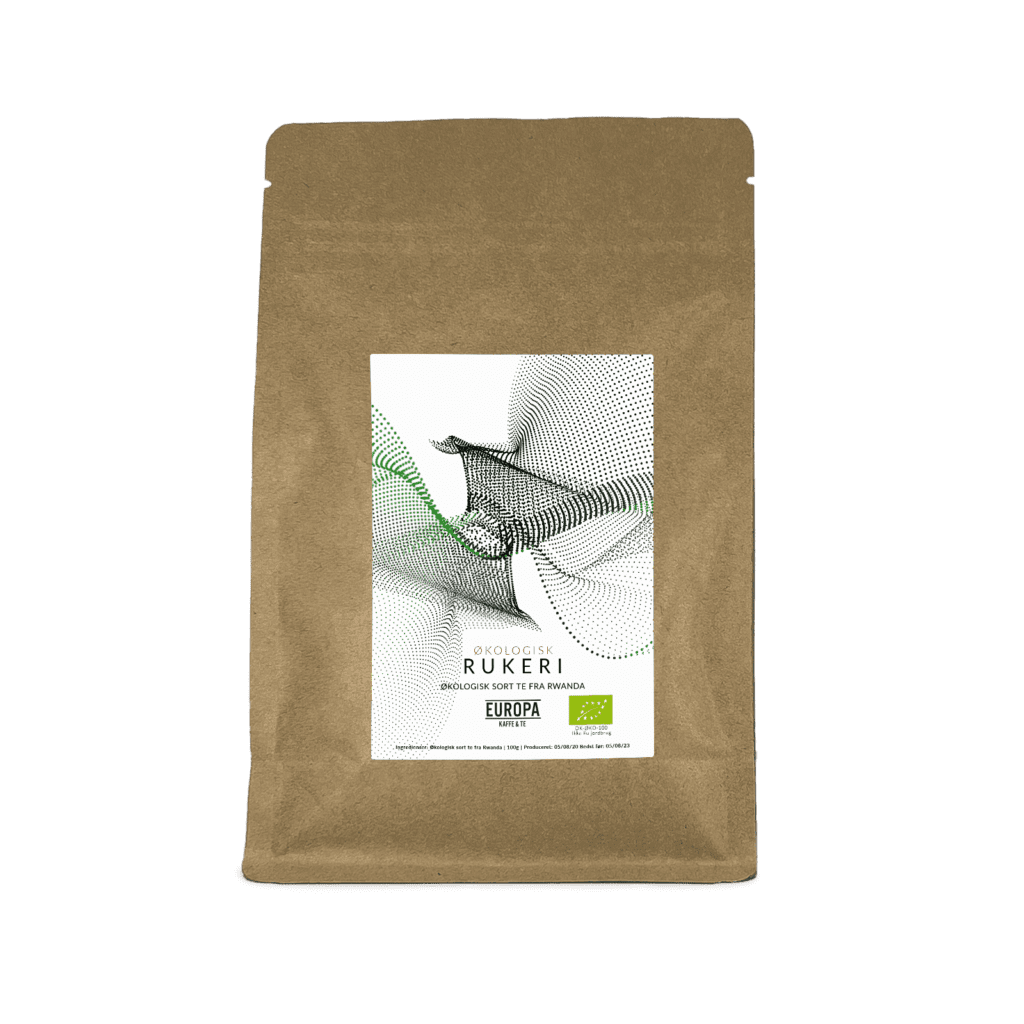 EUROPA Kaffe & Te – Rukeri: Økologisk Sort te fra Rwanda. Pose med 100g.