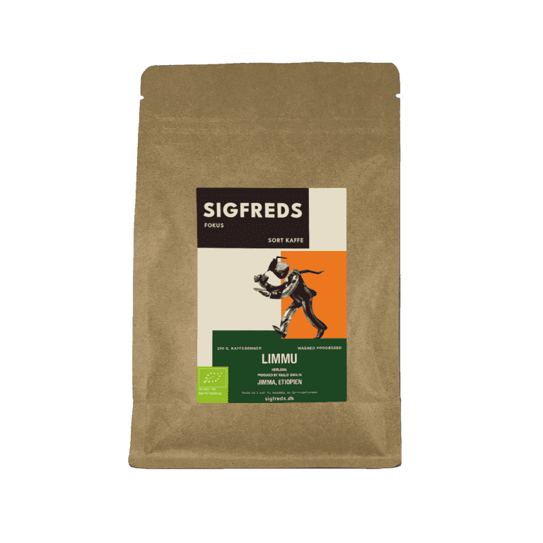 Sigfreds Fokus – Limmu. 250g pose med kaffebønner.