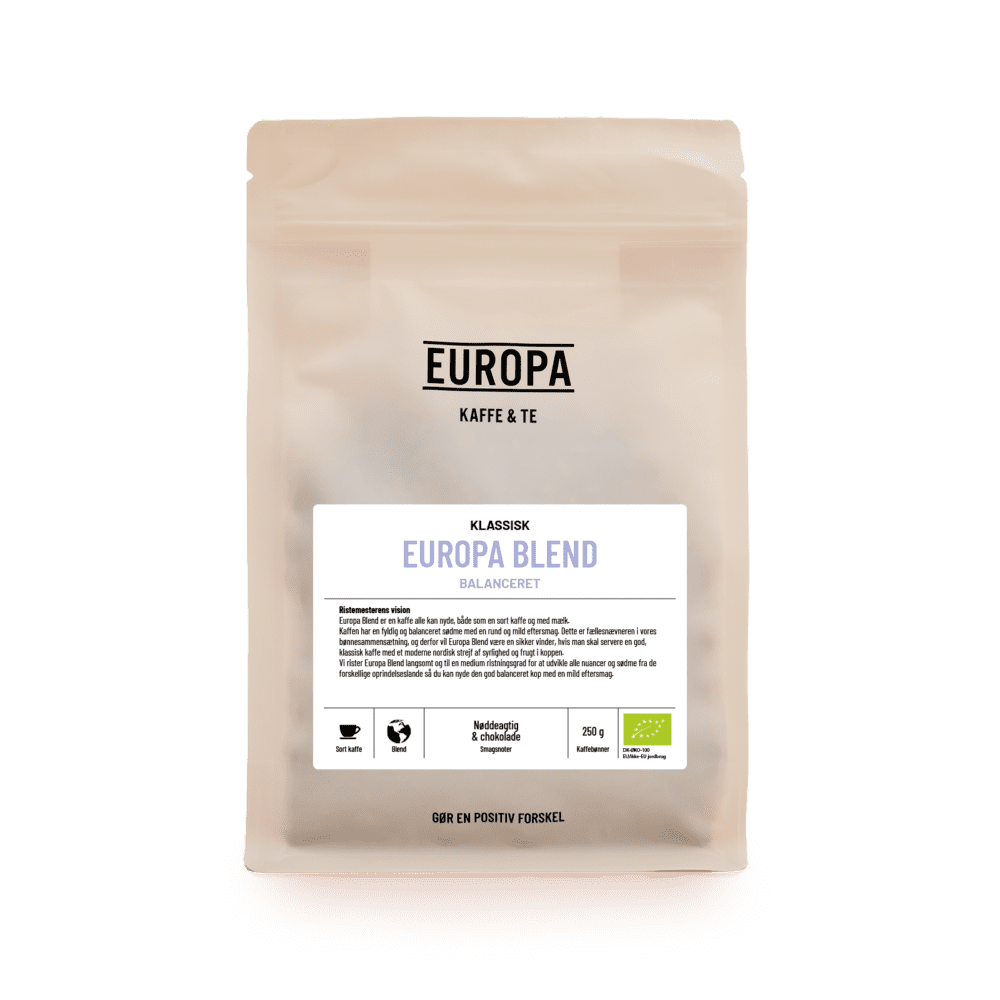 EUROPA Kaffe & Te - Europa Blend - Sort Kaffe - 250g