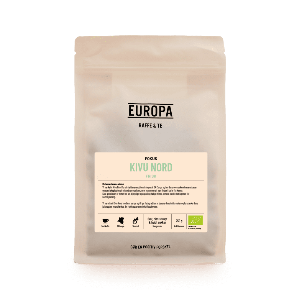 EUROPA Kaffe & Te - Kivu Nord - Sort Kaffe - 250g