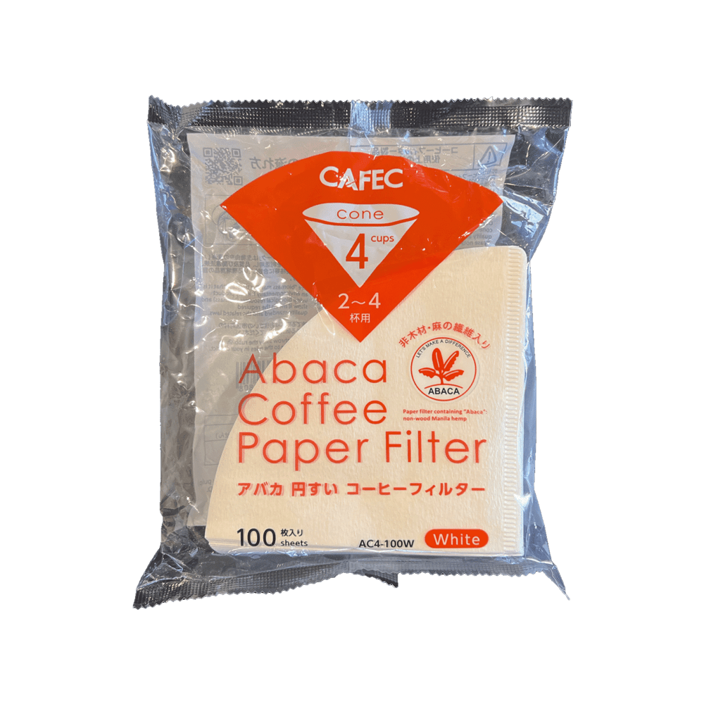 Cafec - Abaca 4 kops papirkaffefilter - 100 Stk