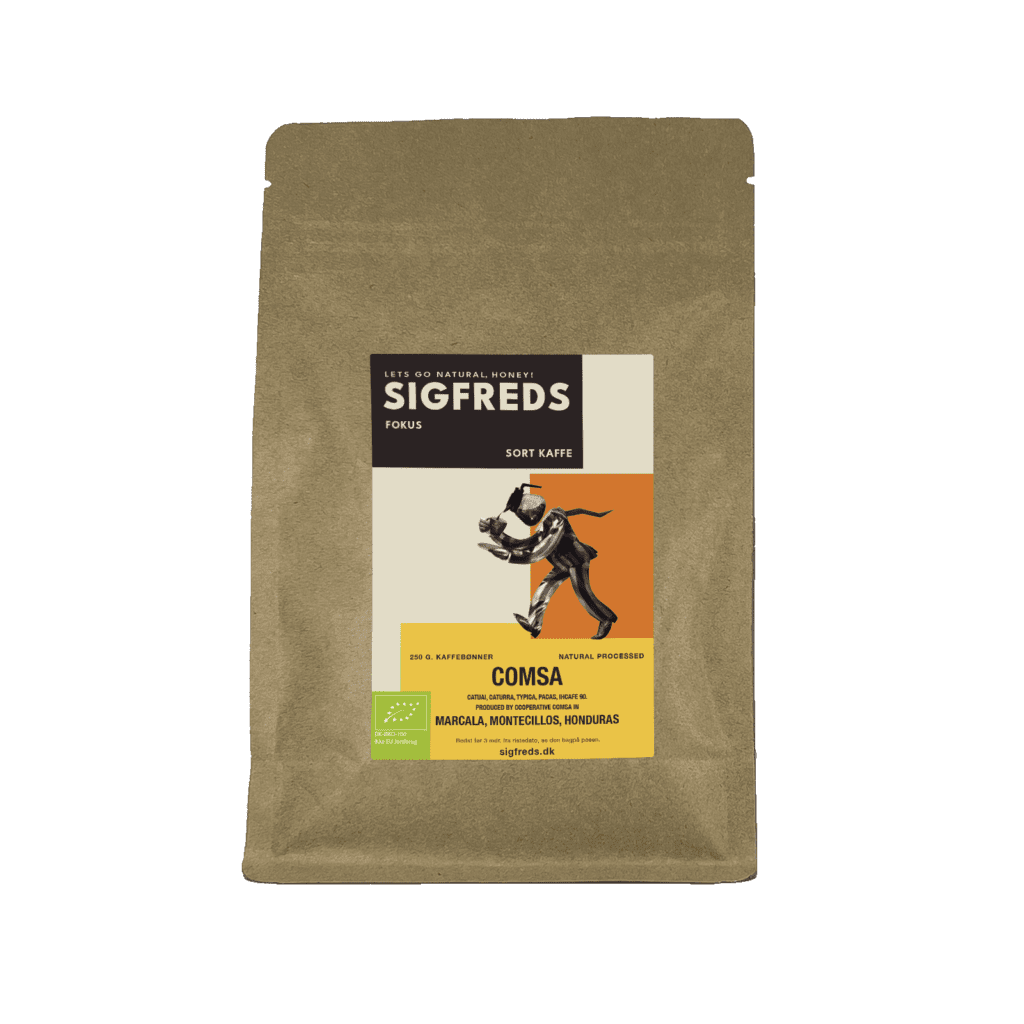 Sigfreds - Comsa - Sort kaffe - 250g