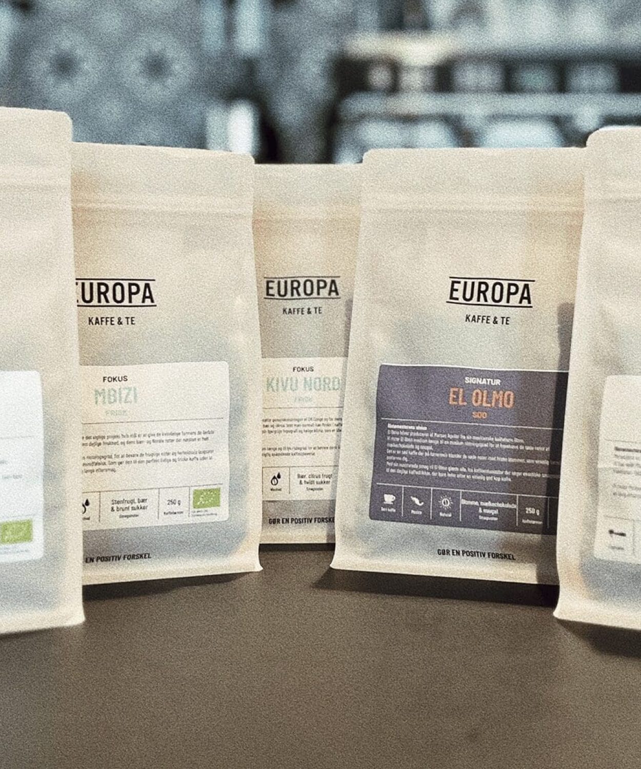 EUROPA Kaffe & Te præsenter vores nye monomateriale emballage