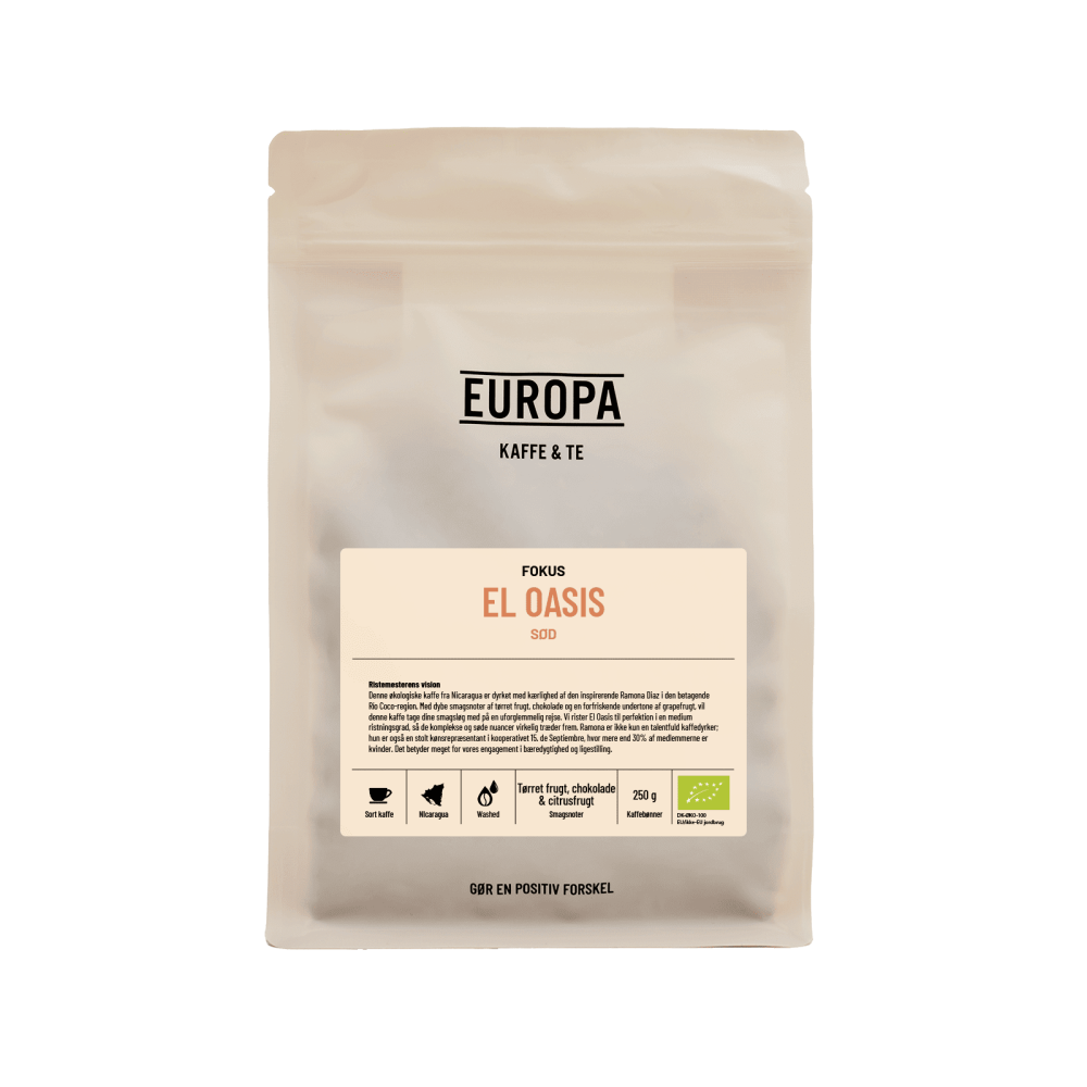 EUROPA Kaffe & Te - El Oasis - Sort Kaffe - 250g