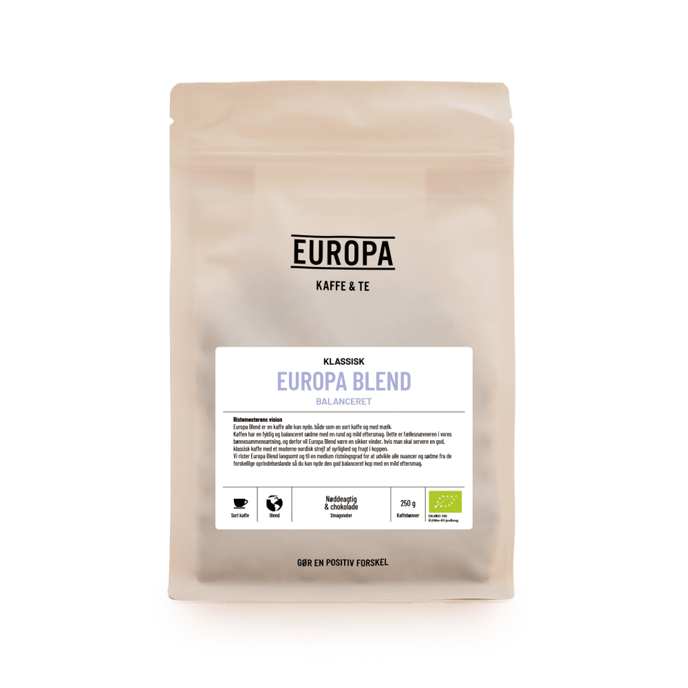 EUROPA Kaffe & Te - Europa Blend - Sort Kaffe - 250g