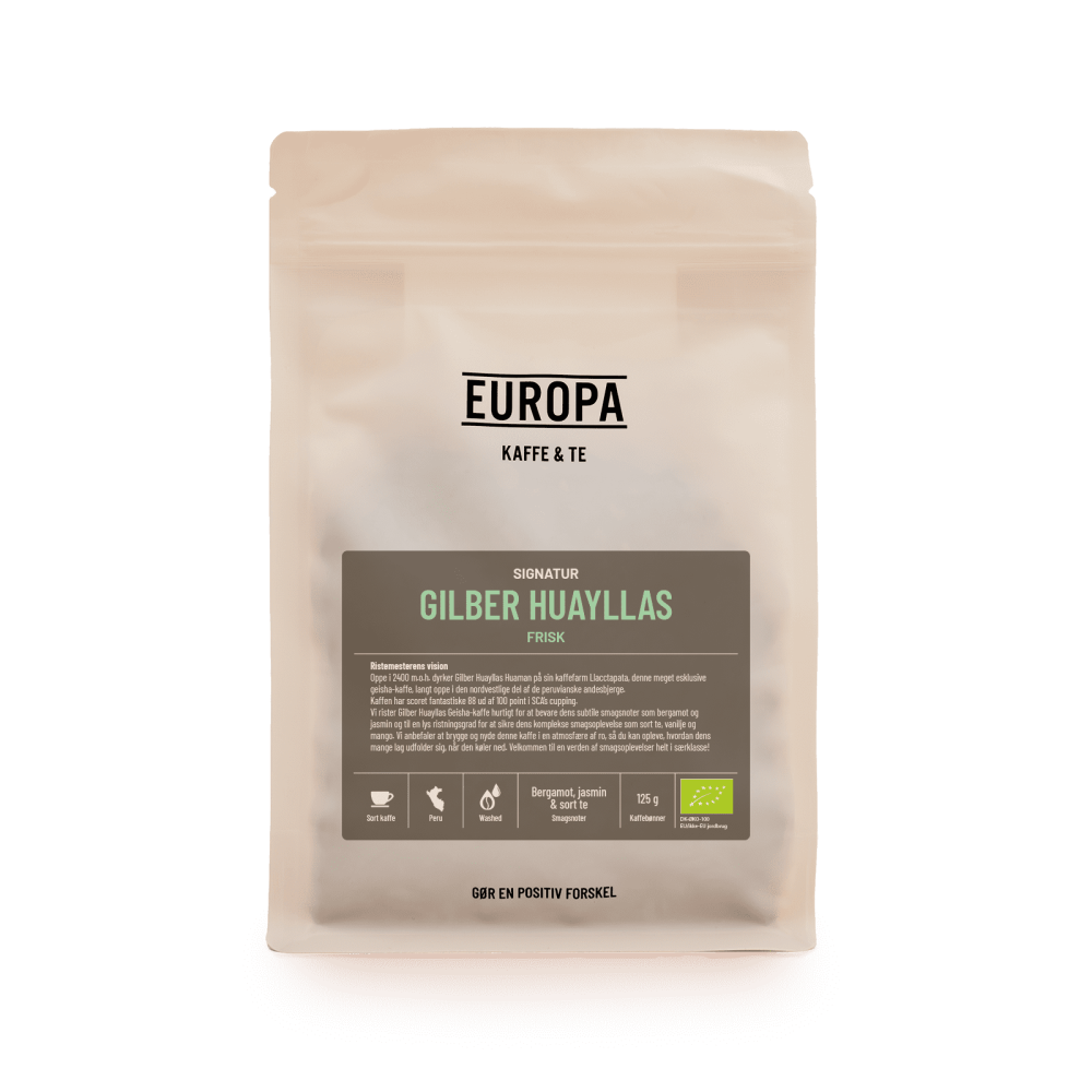 EUROPA Kaffe & Te - Gilber Huayllas - Sort Kaffe - 125g