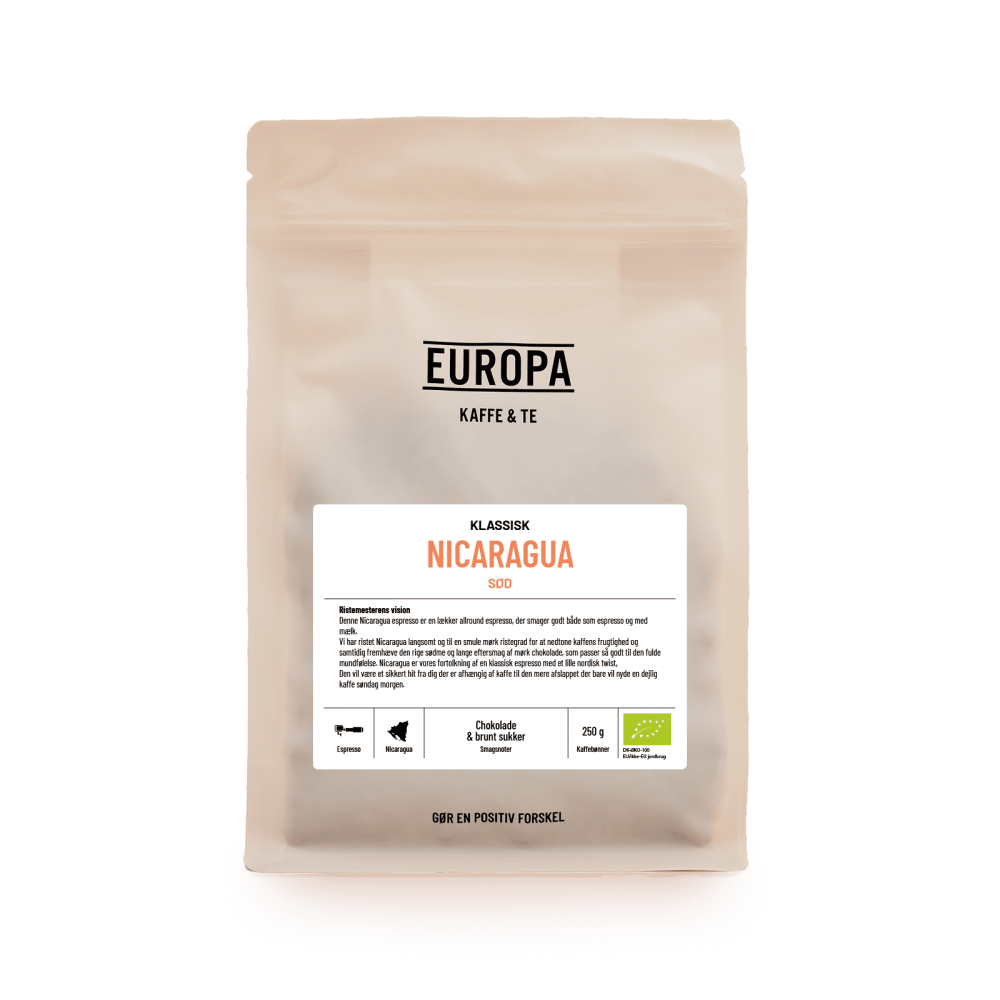 EUROPA Kaffe & Te - Nicaragua - Sort Kaffe - 250g