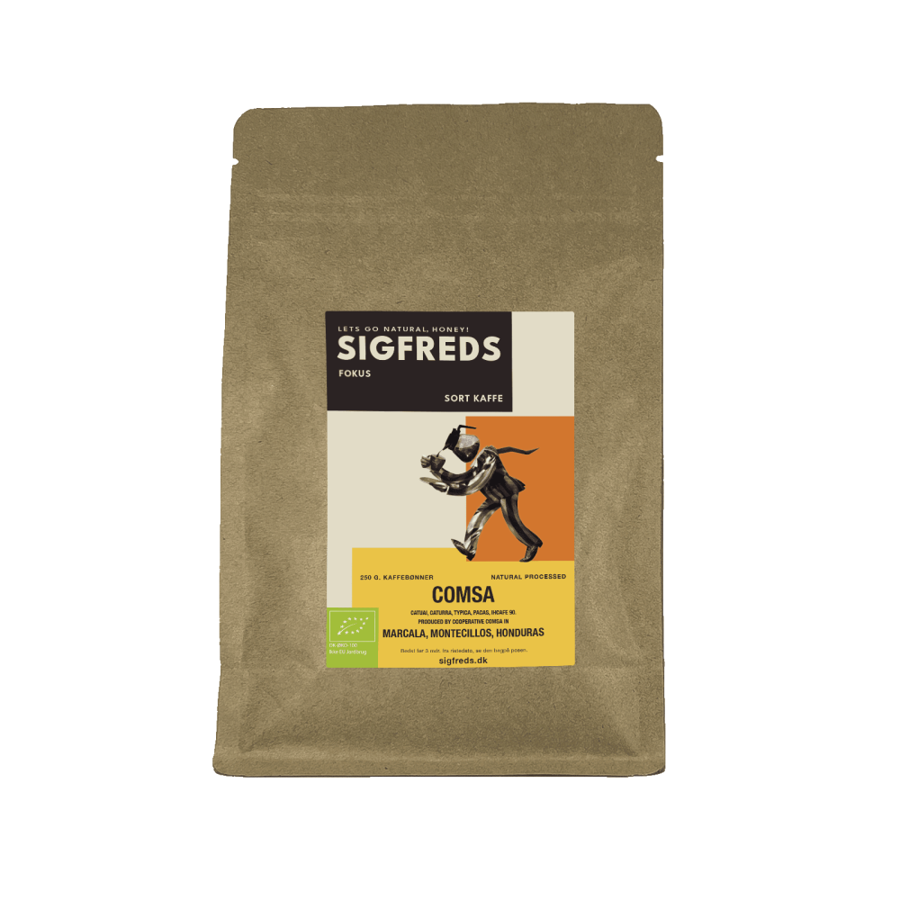 Sigfreds - Comsa - Sort kaffe - 250g