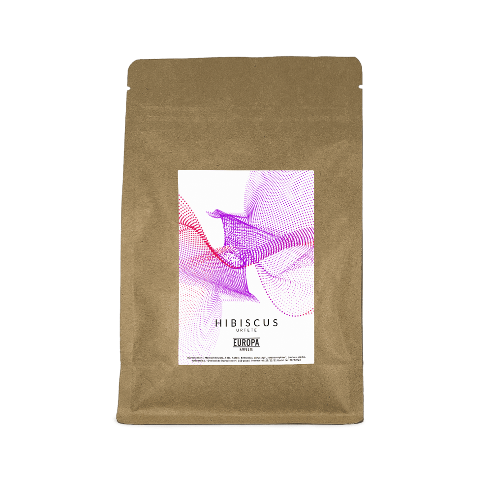 EUROPA Kaffe & Te – Hibiscus: Urtete. Pose med 100g.
