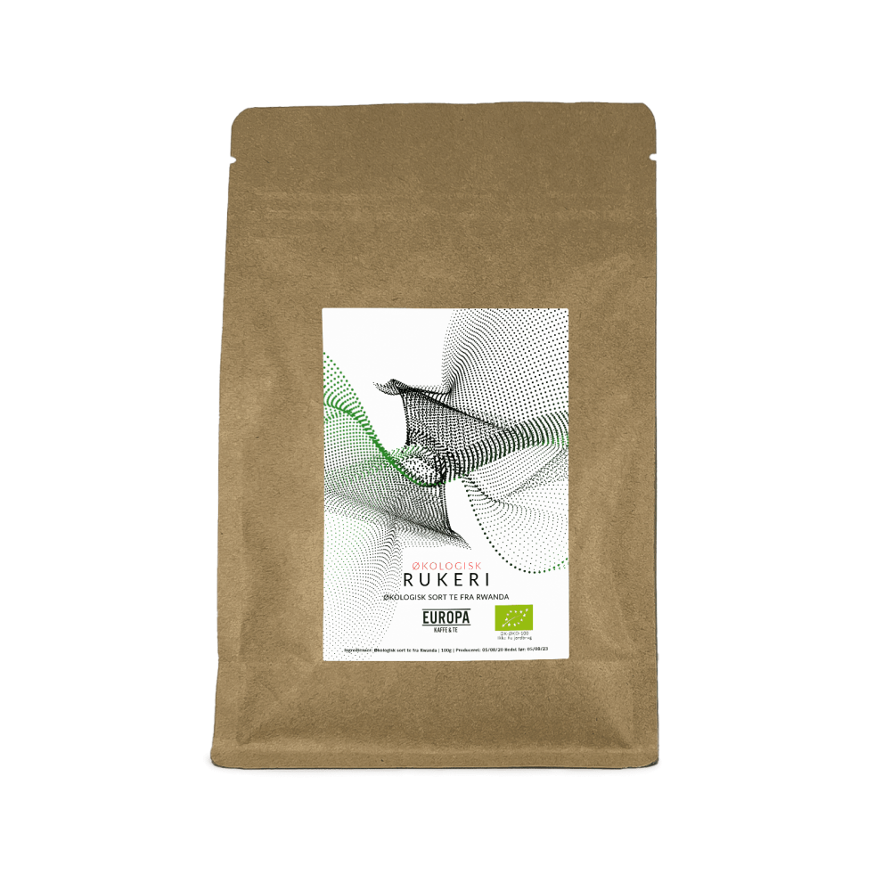 EUROPA Kaffe & Te – Rukeri: Økologisk Sort te fra Rwanda. Pose med 100g.