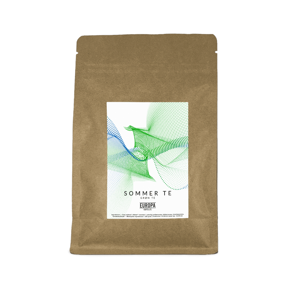 EUROPA Kaffe & Te – Sommer Te: Grøn te. Pose med 100g.
